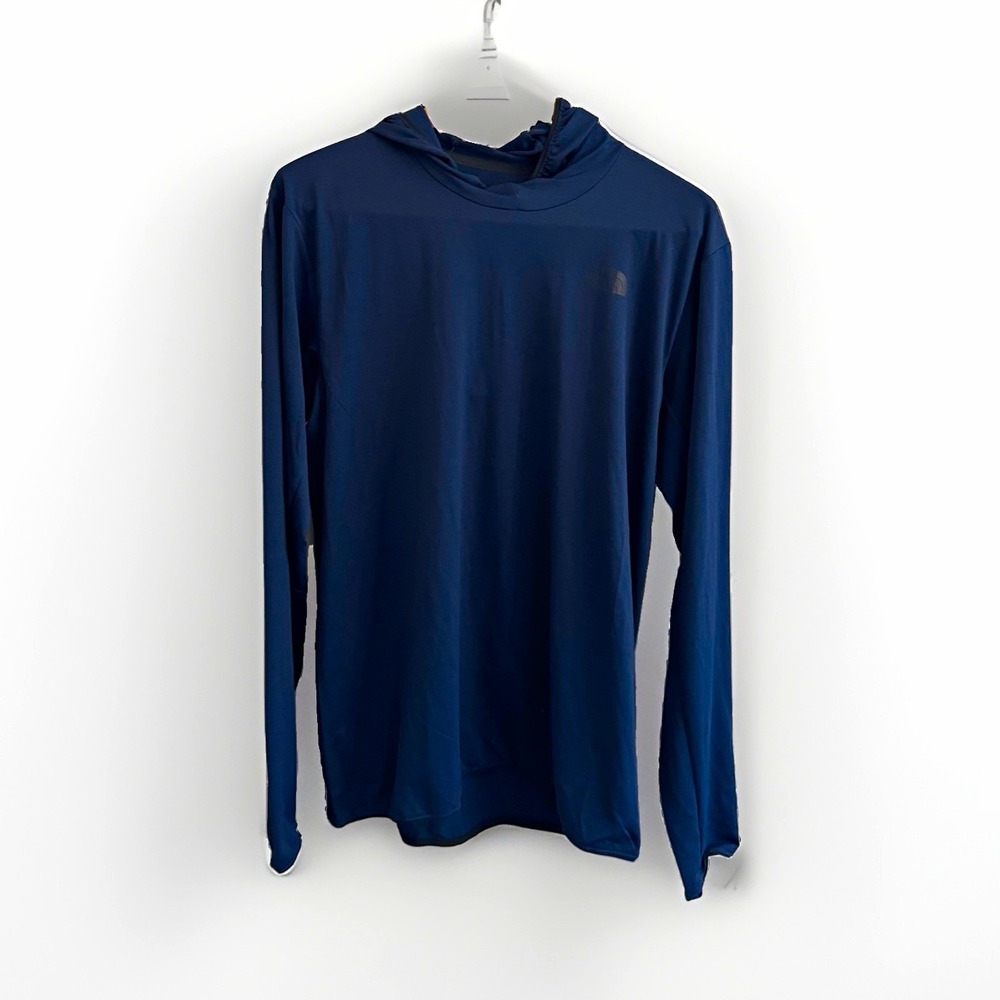 The North Face Men's S Belay Sun Hoodie Summit Navy UPF 40+ Relaxed Fit